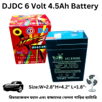 6V 4.5Ah Rechargeable Battery | Multi-Purpose Use for Charger Fan, Light, Weight Scale, Toy Car & Electronics - Image 3