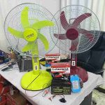 PANDA 12V 9.5Ah Battery Combo with NOHA 16” Solar DC Fan & 12V Auto Cut Charger | Load Shedding Backup Solution